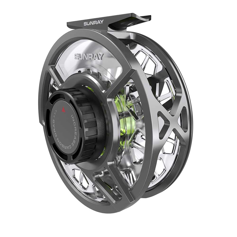 Lock Fly Reel Lime Hub Only