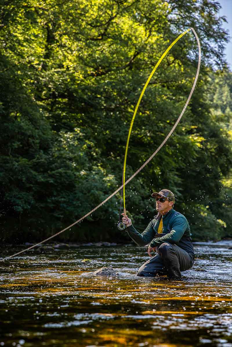 Fly Fisherman Casting