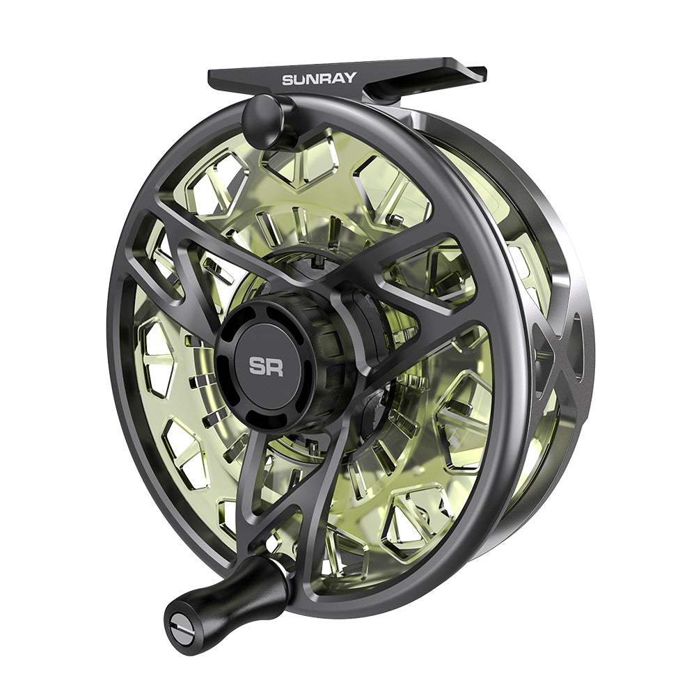 Lock Fly Reel System Lime & Black