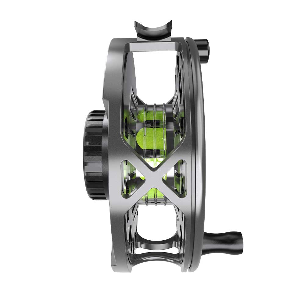 Lock Fly Reel Lime Hub Only