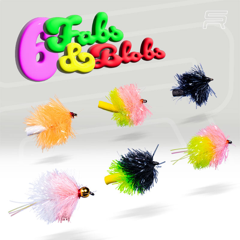 3 in a pack Competition Fabs & Blobs Flies