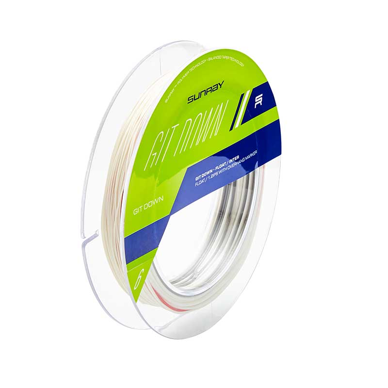 Git Down Float / Inter Sink Tip Fly Line with Overhang Marker®️