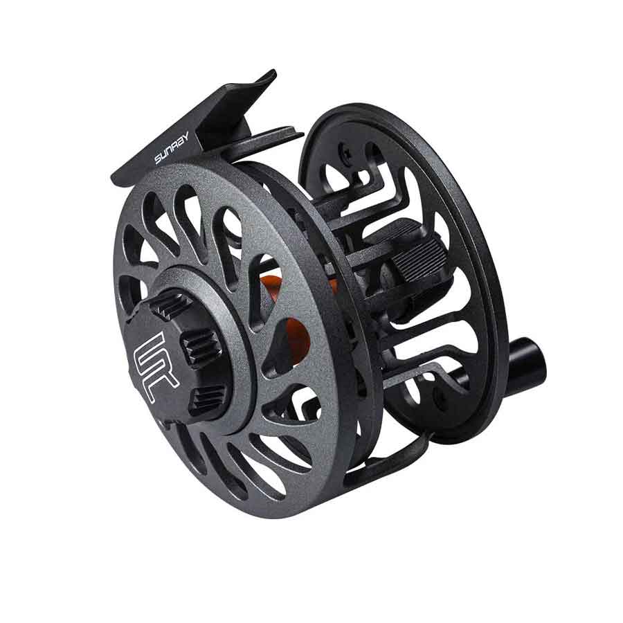 Flex 2022 Disc Drag Fly Reel The Flex is a serious piece of kit at a sensible price. We've tested these reels at Jurassic Lake to stop rainbows up to 16lb. They got the job done under brutal conditions. These reels have taken serious punishment and continued to perform. That's the difference with Sunray gear. It's tested, then tested some more. So you know it's fit for purpose. Interchangeable from left to right hand wind. Maintenance free rulon disc drag Low start up interia to protect light tippets SIZE W