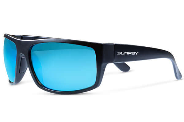 Steelhead A great looking semi wrap around style, with our blue mirror finish to help cut out glare. Stylish and highly functional. Good coverage, with a larger lens front and a magenta polarised lens to cut out light.Ideal for bright, sunny conditions. Think coastal, boat fishing....or just anytime the sun is hitting that water hard. Fit - Average (not suitable for big heads, sorry!) Available with magnification in lower part of lens (lenses are deep enough to keep magnification out of main view when fishi
